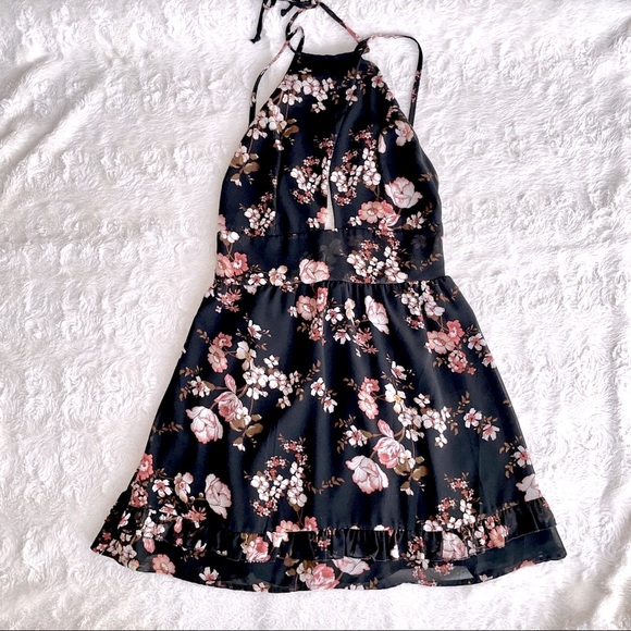 American Eagle Don’t Ask Why floral halter dress - Picture 6 of 11